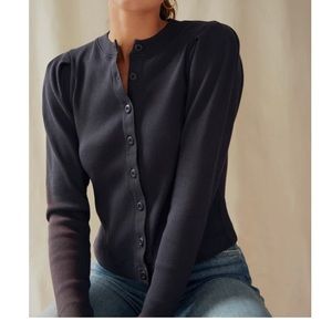 AMO puff sleeve cardigan